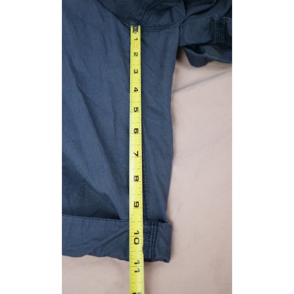Eddie Bauer Navy Blue Bermuda Shorts Size 15 Roll Tab 38" waist - Picture 14 of 16